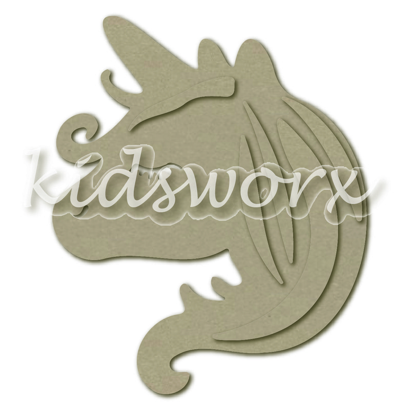 Eenhoornhoofd 3D