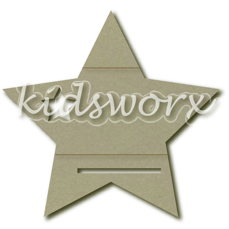 Wandbord ster met plankje