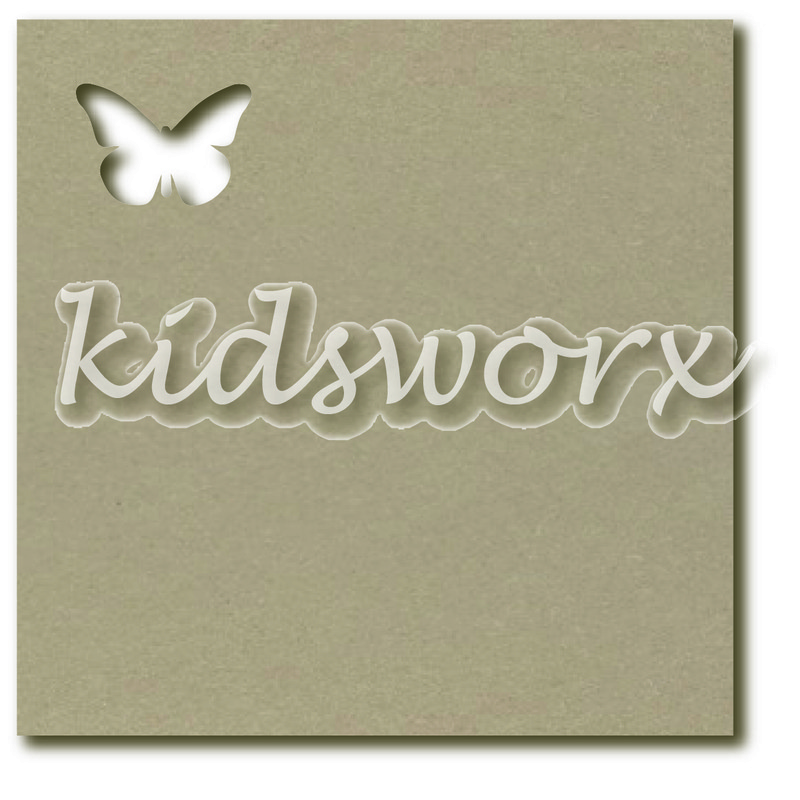 Wandbord met Vlinder en plankje