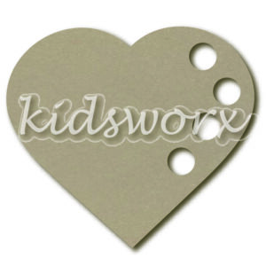 Hartbord met 4 waxinelichthouders