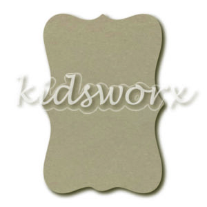 Tekstbord vorm accolade