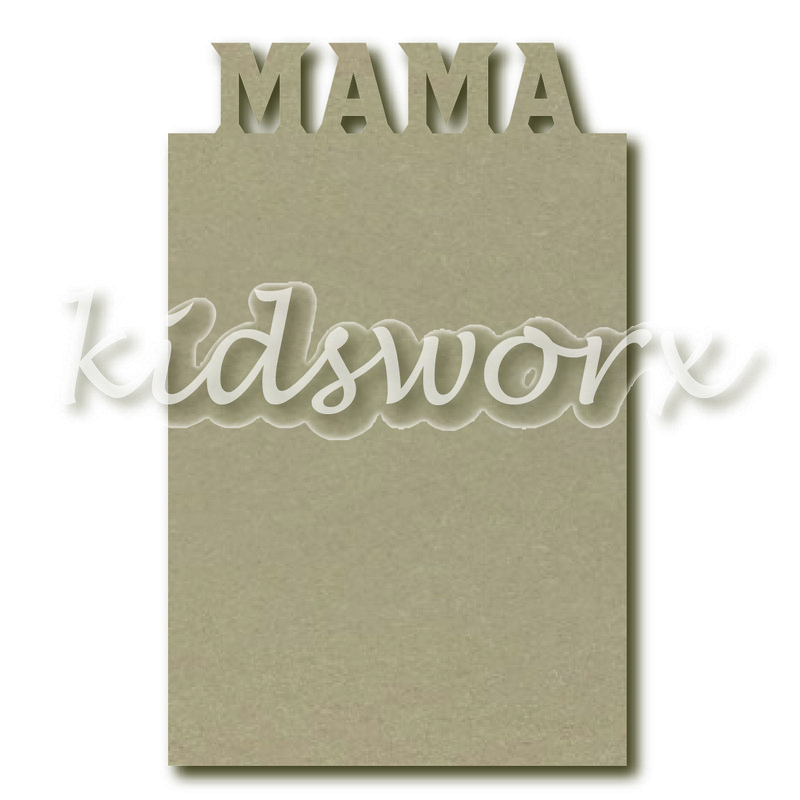 Tekstbord 'MAMA'