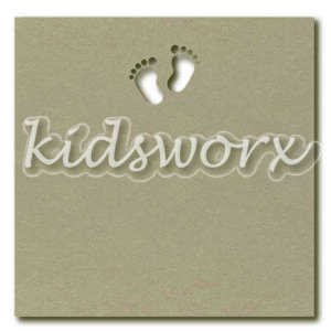 Tekstbord babyvoetjes