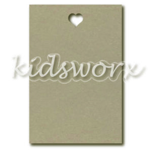 Tekstbord met hart (40x60 cm)