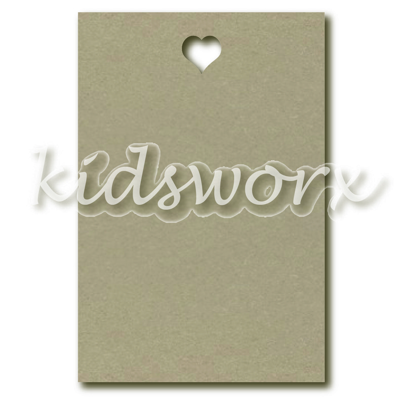 Tekstbord met hart (40x60 cm)