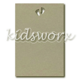 Tekstbord met babyvoetjes (40x60 cm)