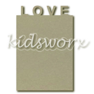 Tekstbord 'LOVE' (60x40 cm)