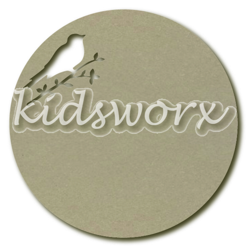 Tekstbord rond met vogel