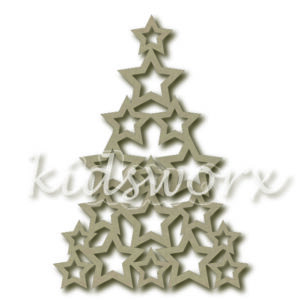 Kerstboom van sterren met voet