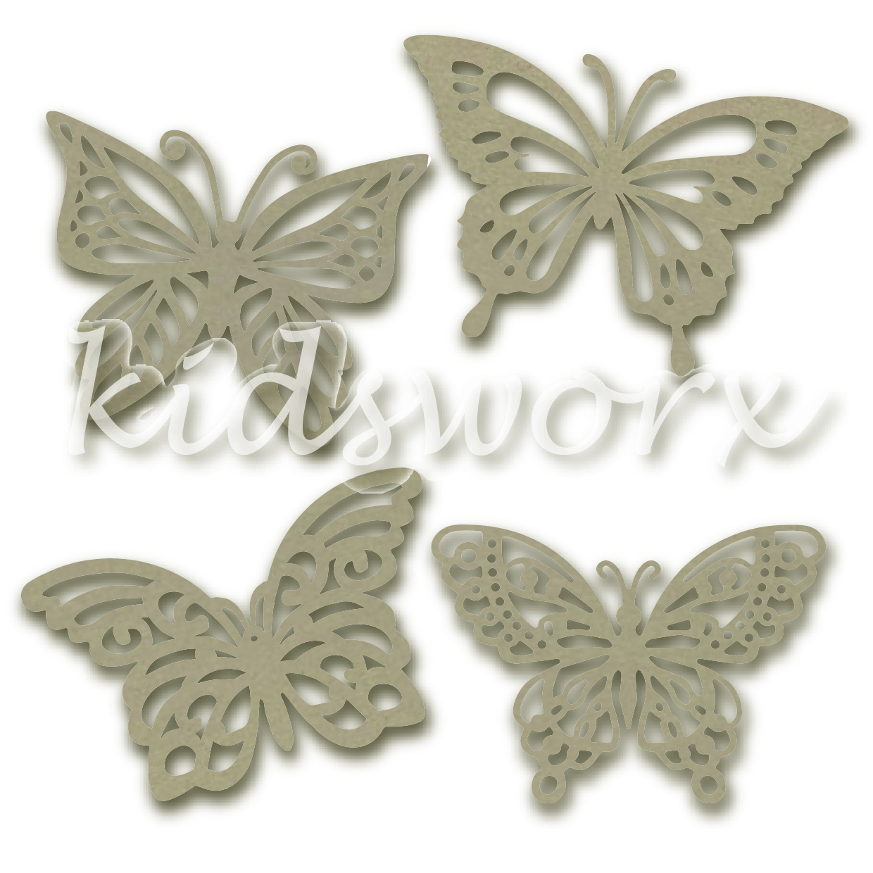 Vlinders (4 stuks)