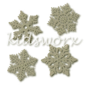 Sneeuwvlokken set van 4